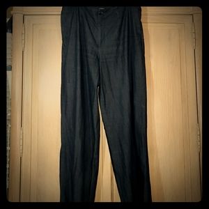 J. Peterman Lightweight Denim Wide Leg Trousers